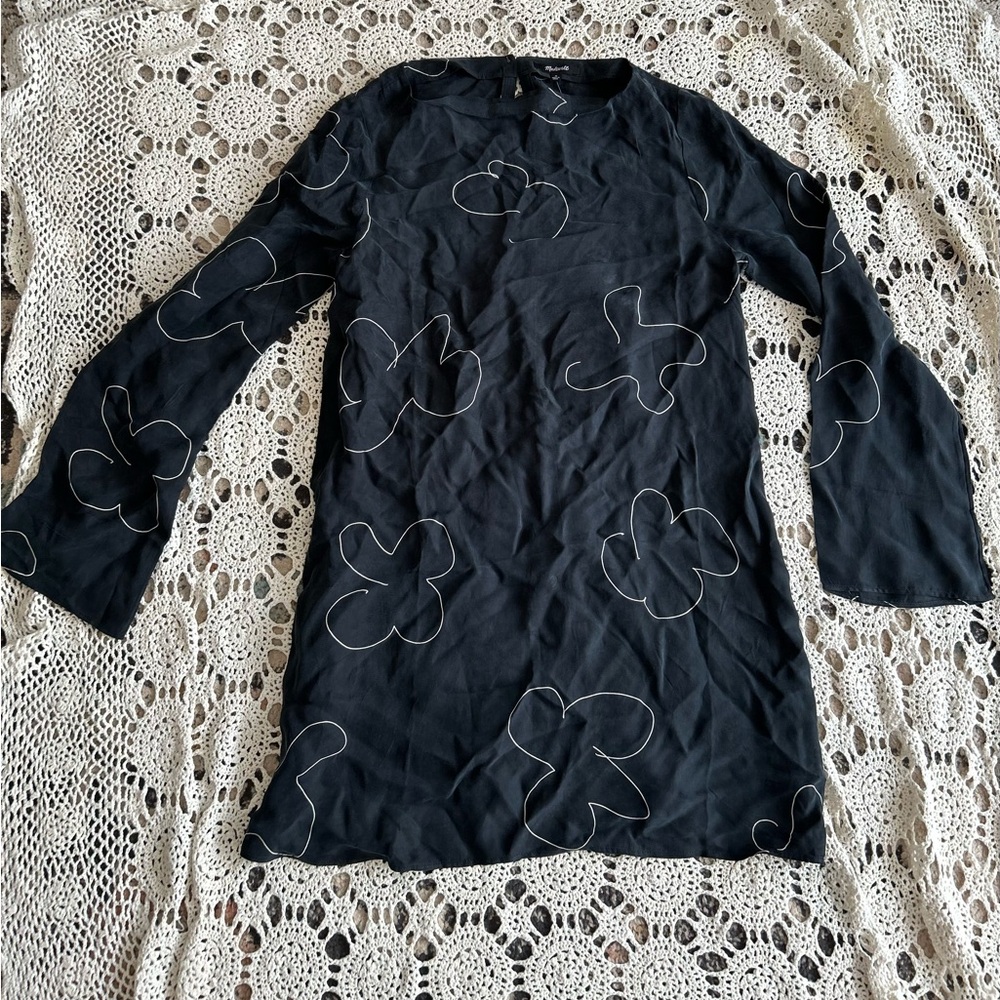 Madewell flare sleeve shift dress